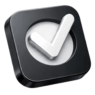 3D approval checkmark icon on the Nuvaultance about page